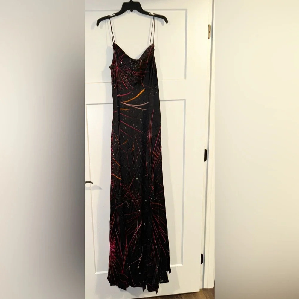 Retrofete GRACIE SILK DRESS Medium Fireworks - Picture 3 of 6